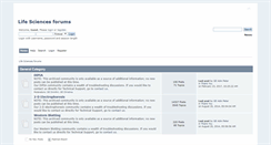 Desktop Screenshot of life-sciences-forums.com
