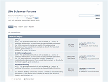 Tablet Screenshot of life-sciences-forums.com